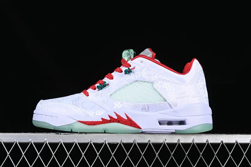 All categories Air Jordan Jordan series basketball shoes Air Jordan 5 Air Jordan 5 Low AJ5 Joe 5 white jade silk low-top basketball shoes 1551183